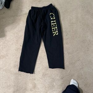 Black Cheer Sweatpants